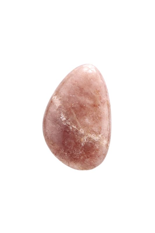 Strawberry Quartz Palm Stone STQP01
