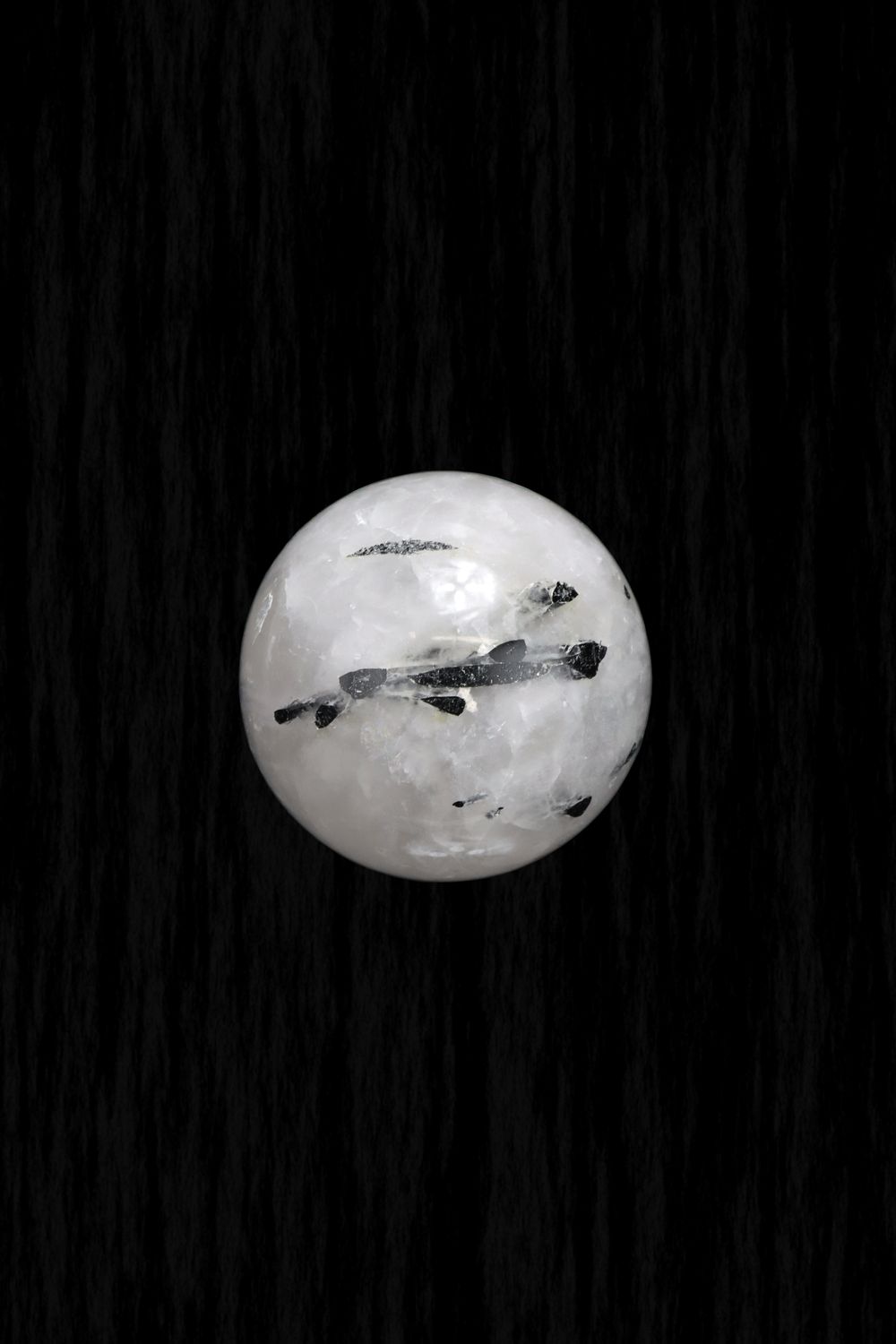 Tourmalinated Quartz Sphere TMQS01
