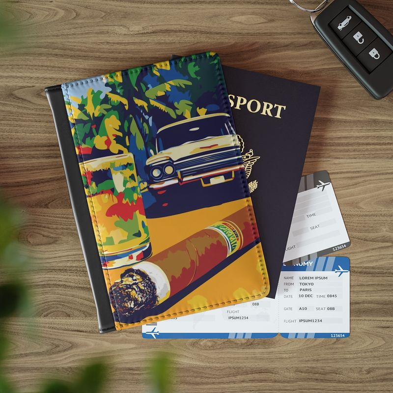 Travel Noir Passport Cover