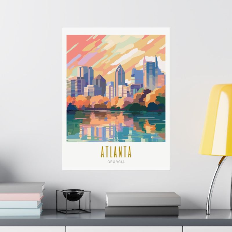Atlanta Skyline Matte Poster