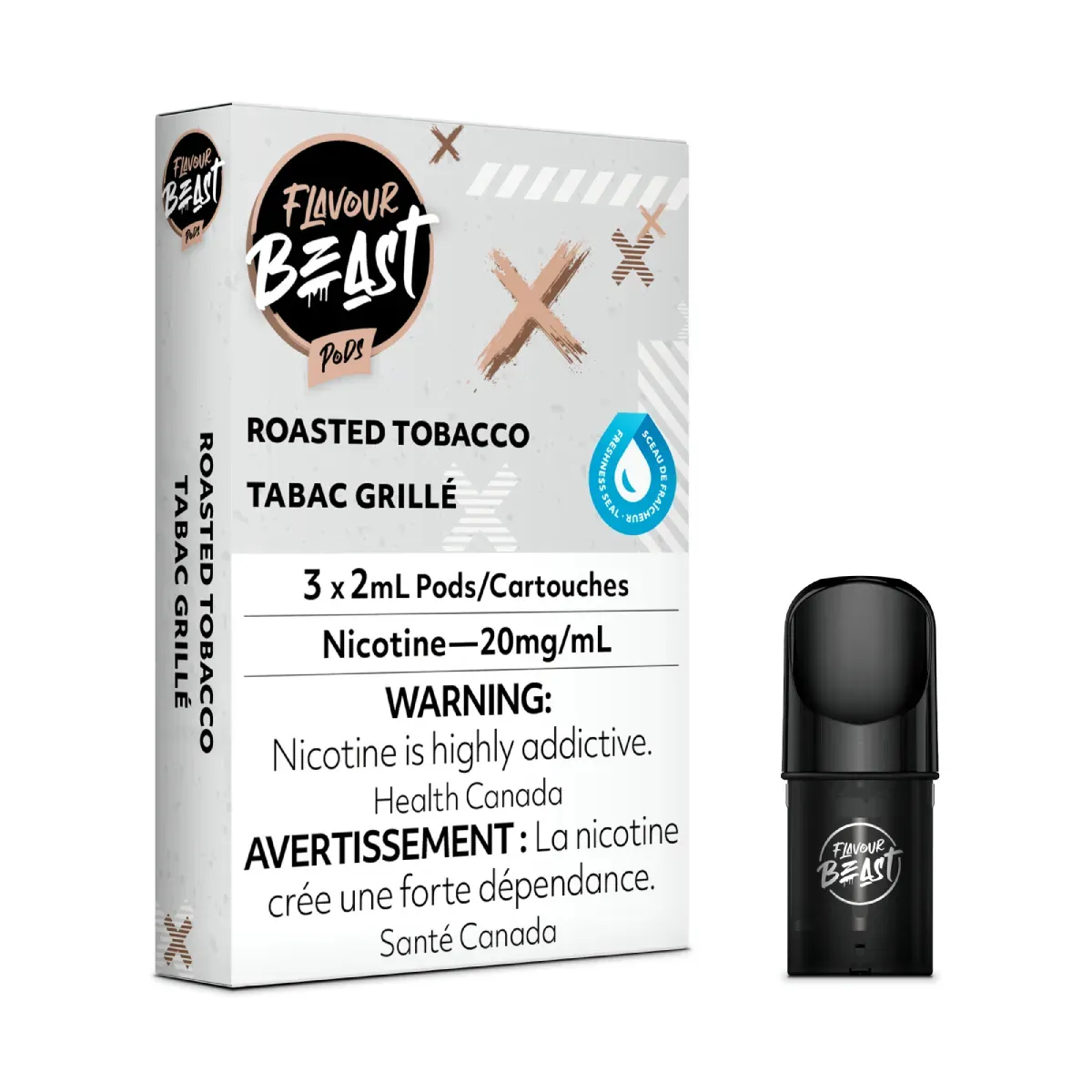 Flavor Beast Roasted Tobacco 3pod pk