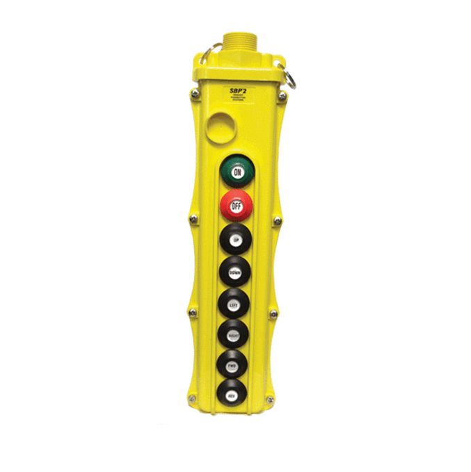 Magnetek Pendant Pushbutton Station 8 Buttons-One Speed Momentary On/Off (SBP2-8-WB)