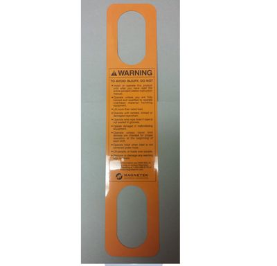 Pendant Warning label Pendant Warning label