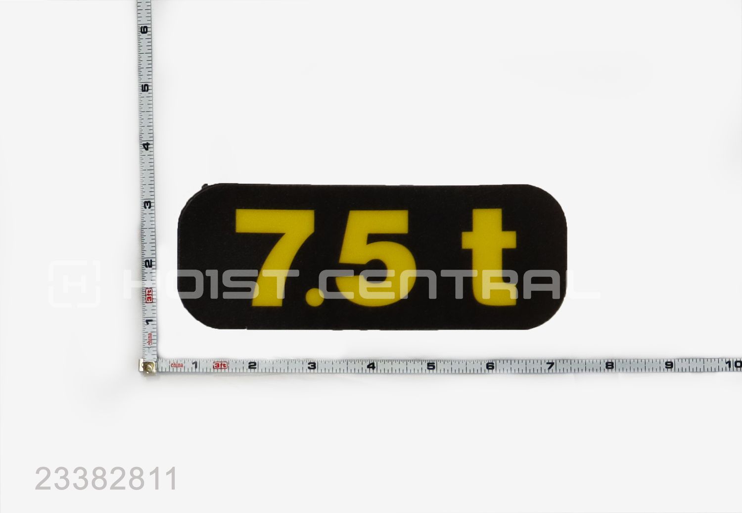 LABEL CAPACITY 7.5 TONNE