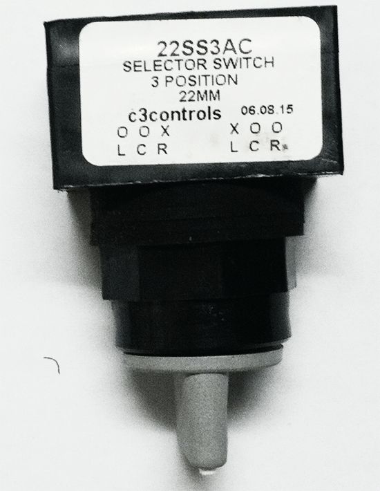 3 Position Selector Switch (N.C. in Center ''A BOTH B'') (SBP2-L3)