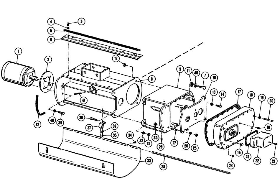 Frame, Gearcase, Motor and External Covers