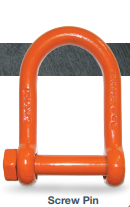 17 Ton Long Reach Shackle, Screw Pin