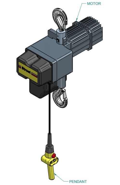 LX 2 Ton Electric Hook Mounted LX 2 Ton Electric Hook Mounted