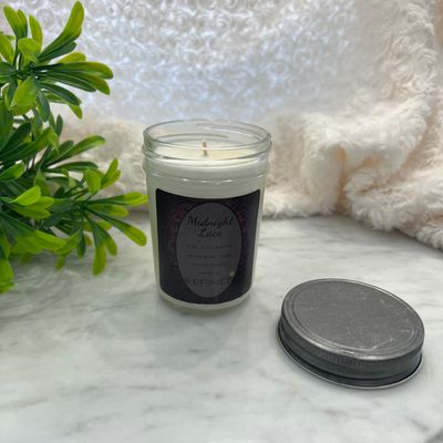 Midnight Lace Candle, Color: 8 oz Jar