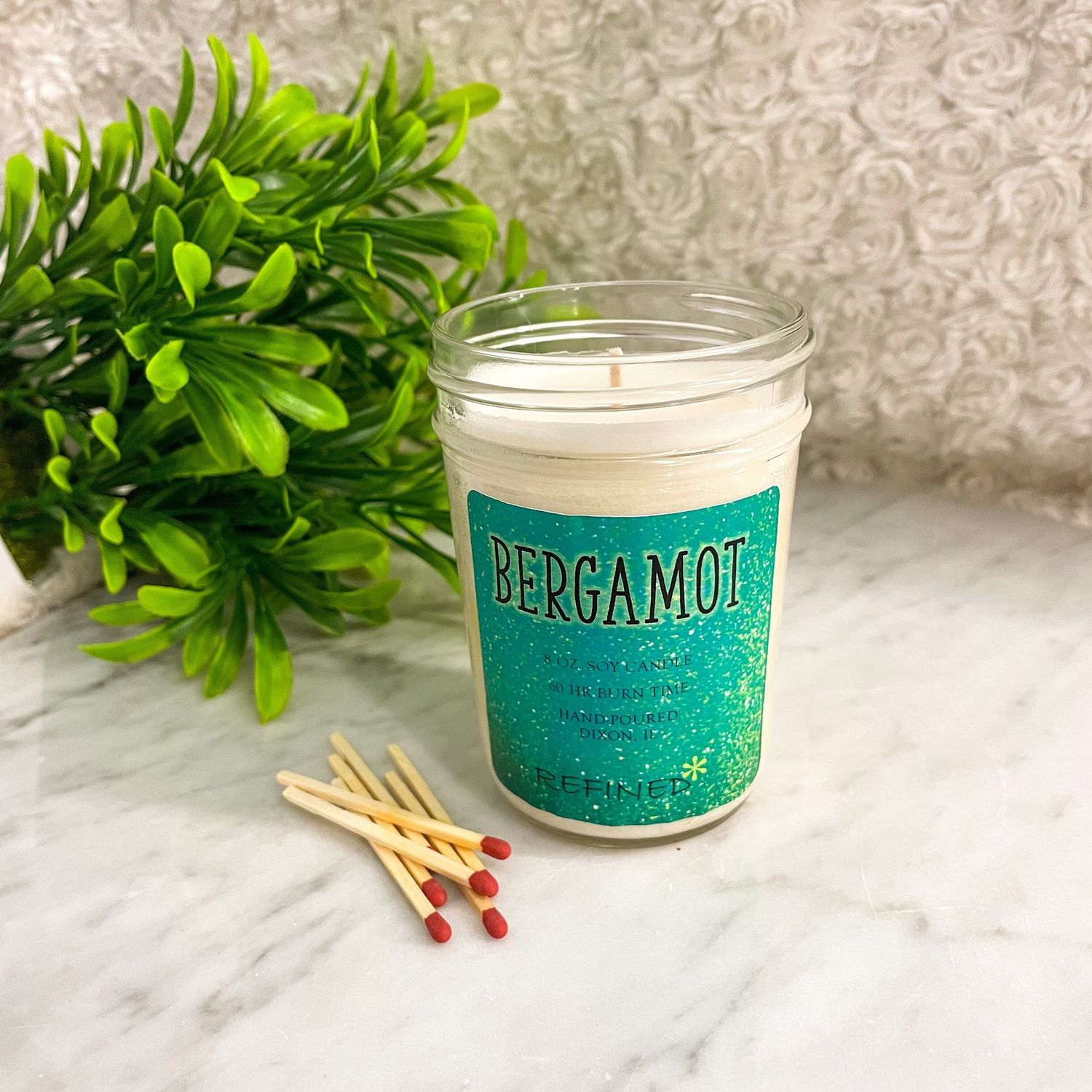 Bergamot Candle 8 oz Jar