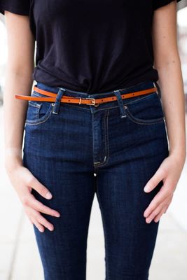 Super Skinny Belt - Camel