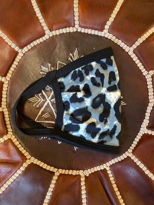 Face Mask - Grey Leopard