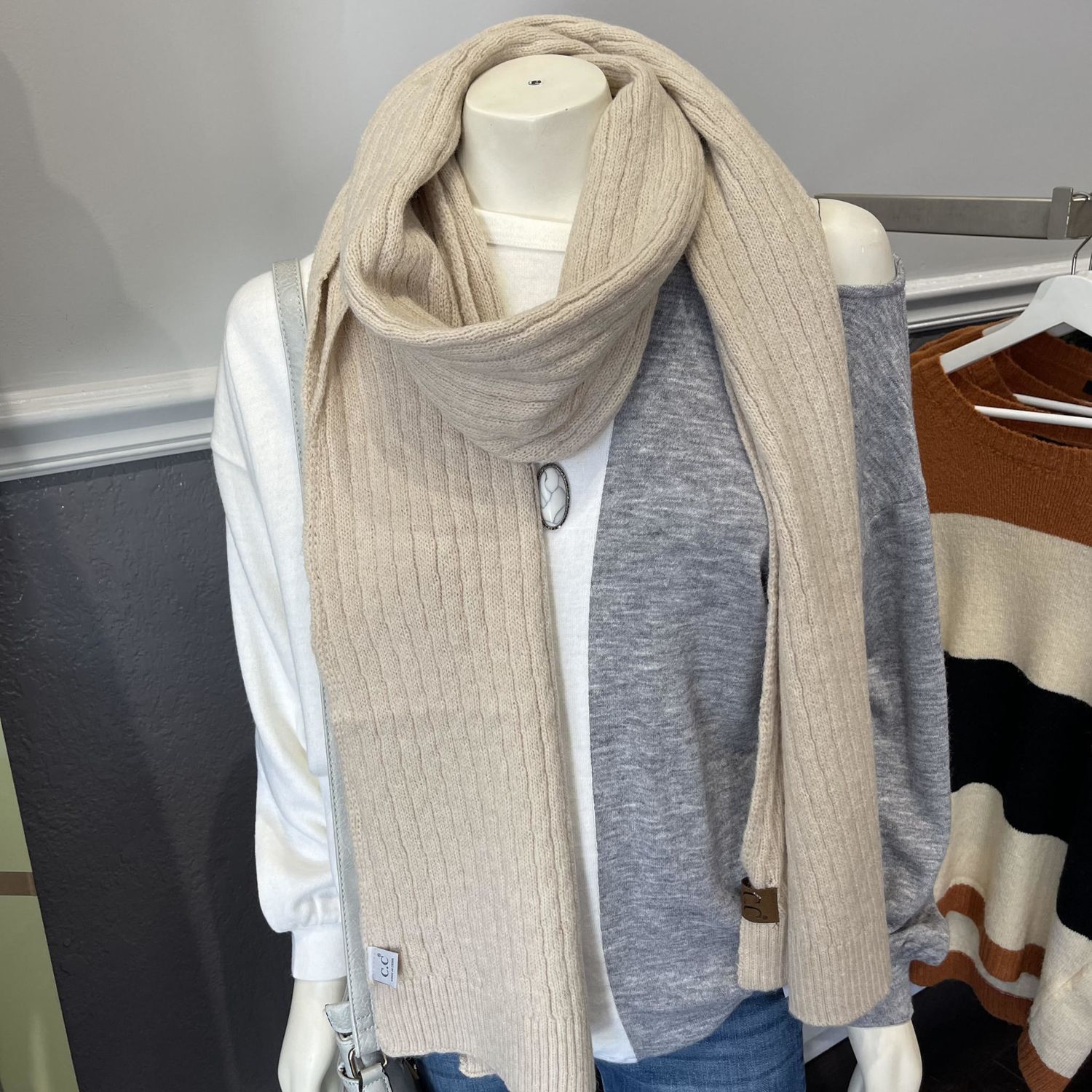 CC Skinny Scarf