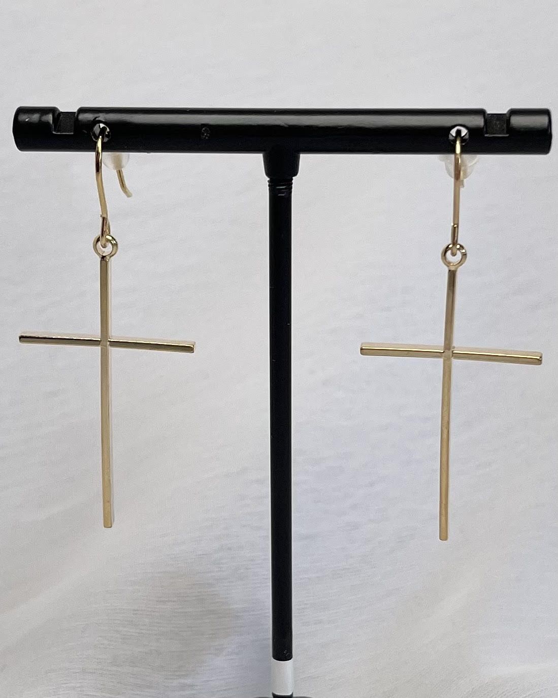 Cross Dangle Earrings
