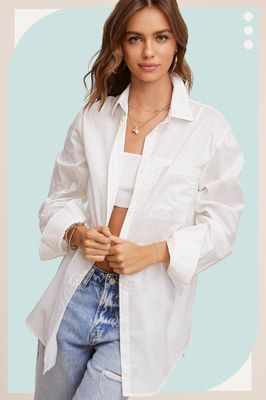 Haley Button Down Top - White