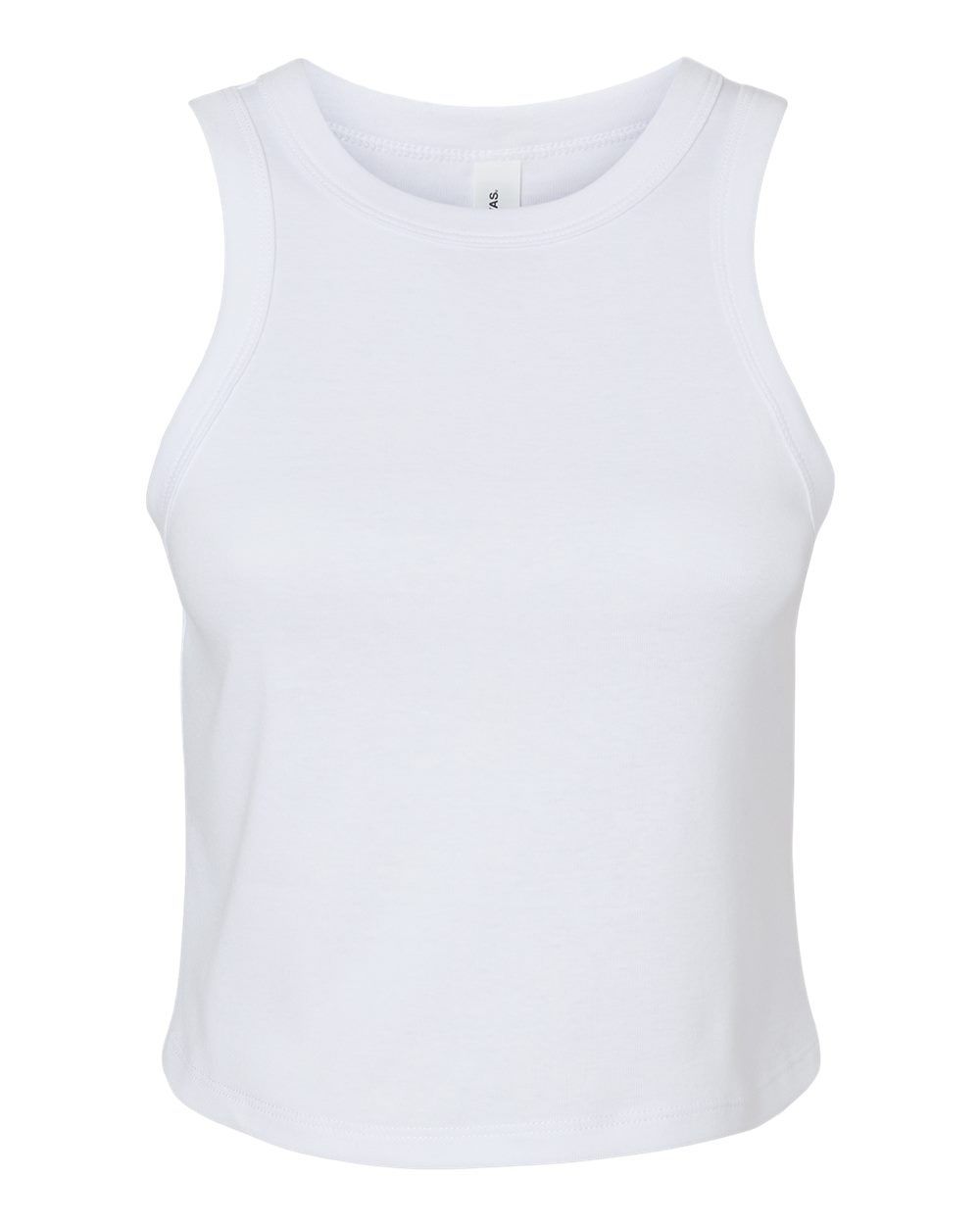 Muscle Crop Top - White