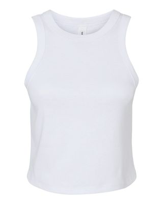 Muscle Crop Top - White