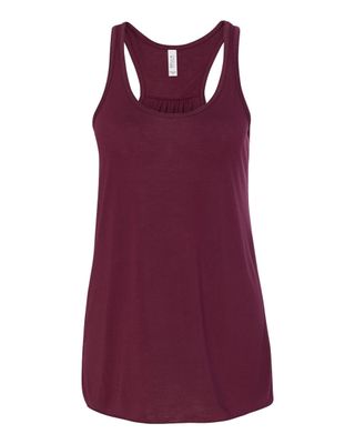 Flowy Racerback Tank - Maroon