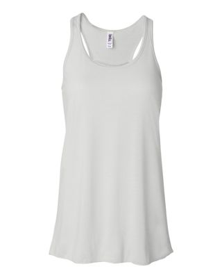 Flowy Racerback Tank - White