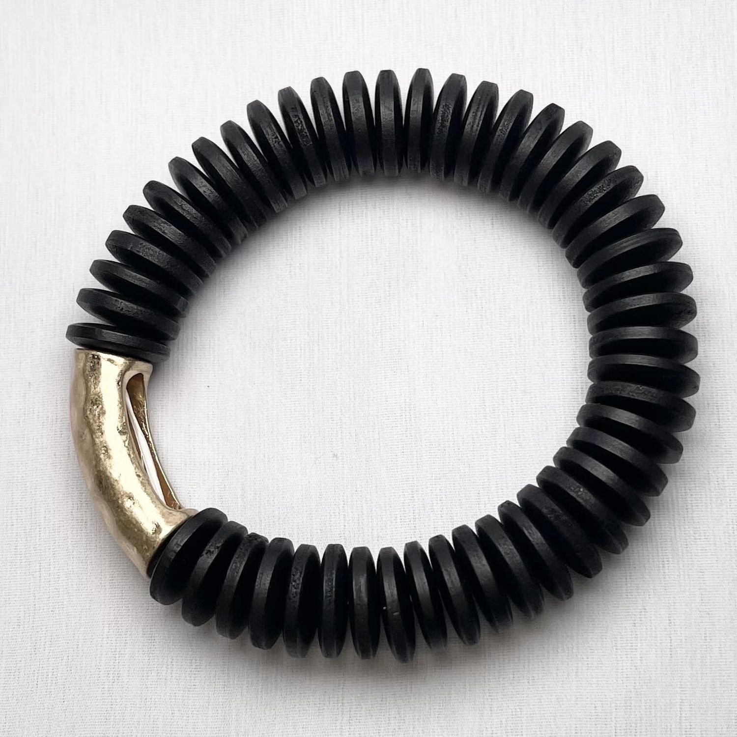 Black Beaded Bracelet