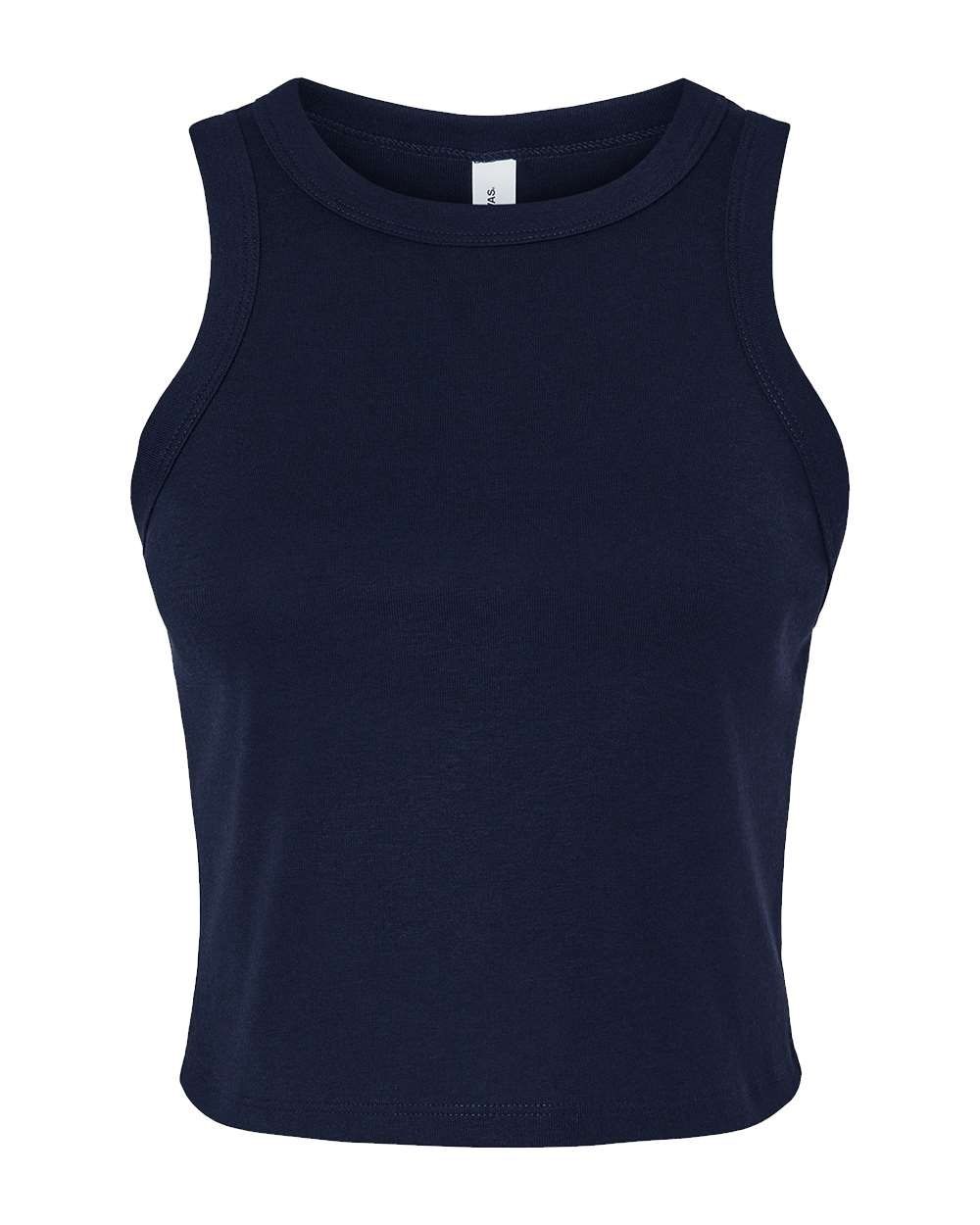 Muscle Crop Top - Navy