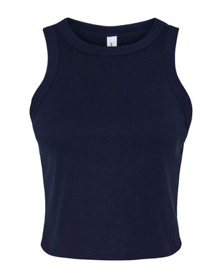 Muscle Crop Top - Navy