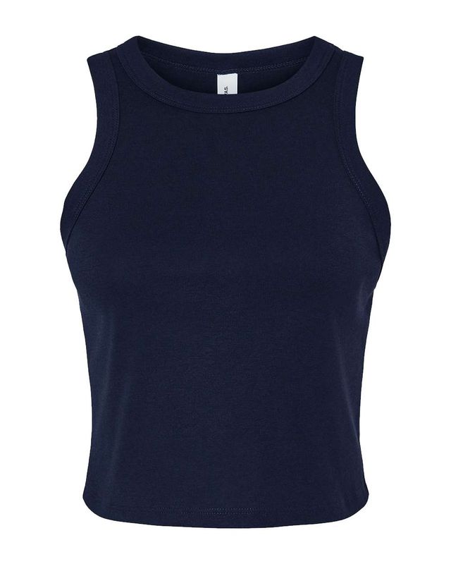 Muscle Crop Top - Navy