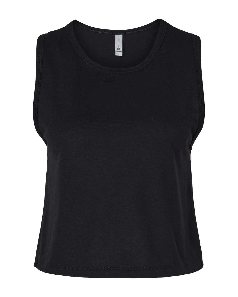 Cropped Tank Top - Black
