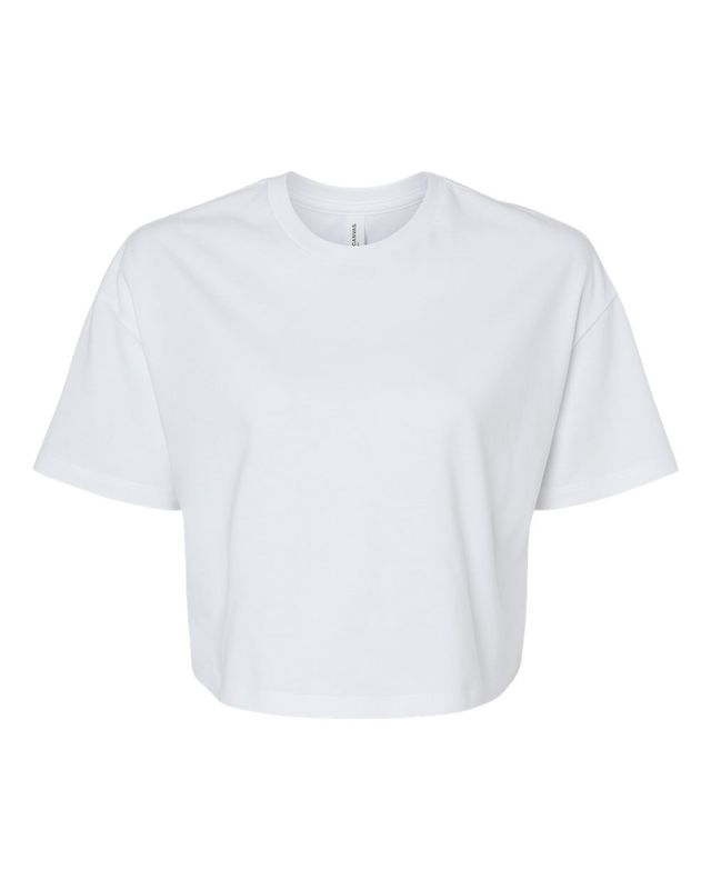 Jersey Crop Tee - White