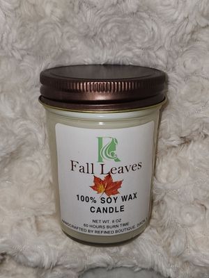 Fall Leaves Candle
