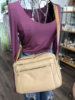 Large Multi Zipper Crossbody