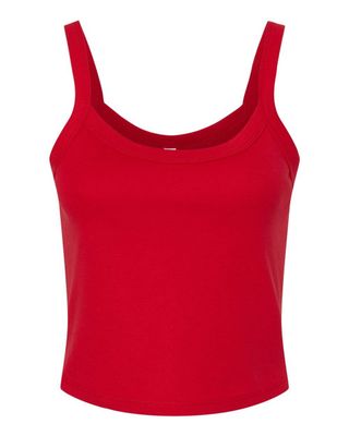Spaghetti Strap Crop Tank - Red