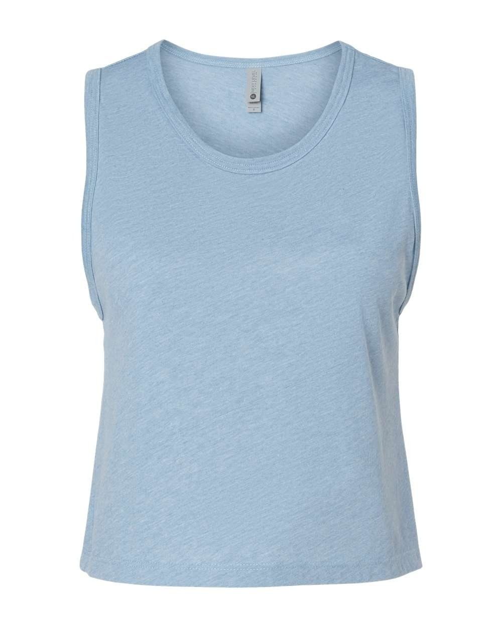Cropped Tank Top - Stonewash Denim