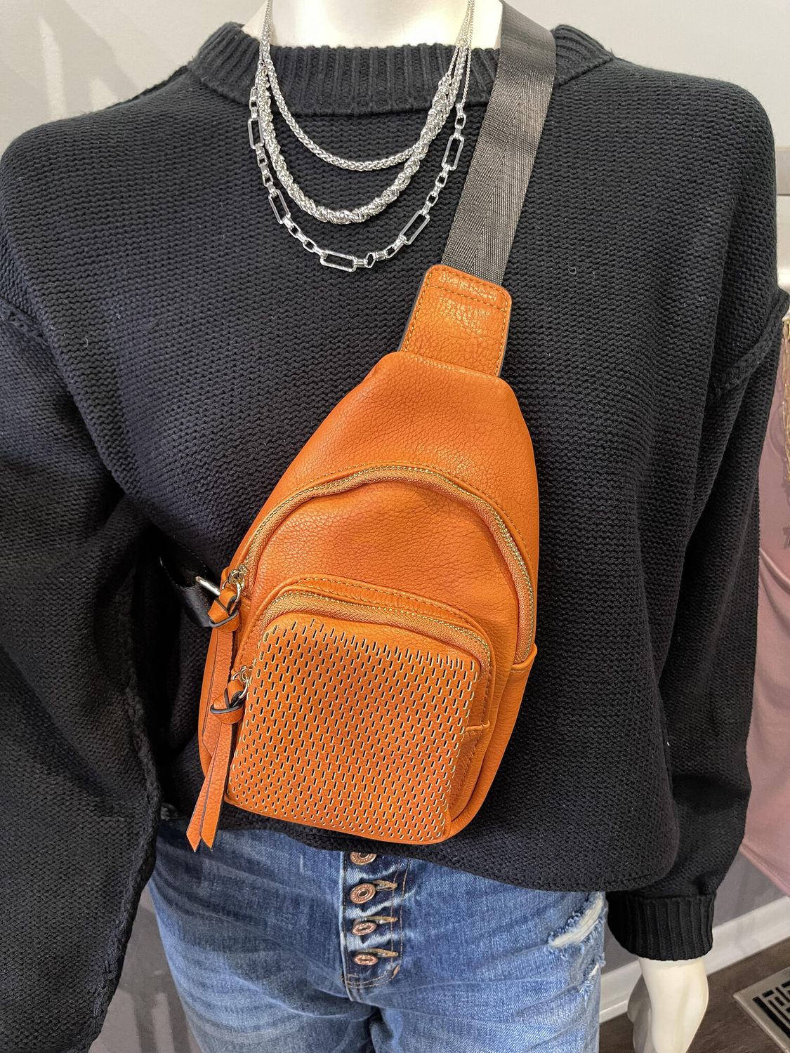 Mini Everyday Sling Bag - Pumpkin