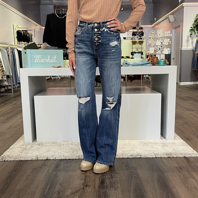 Ultra High Rise 90&#39;s Flare Jeans
