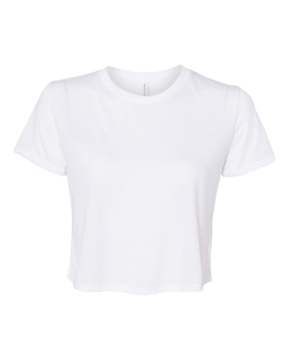 Flowy Crop Tee - White