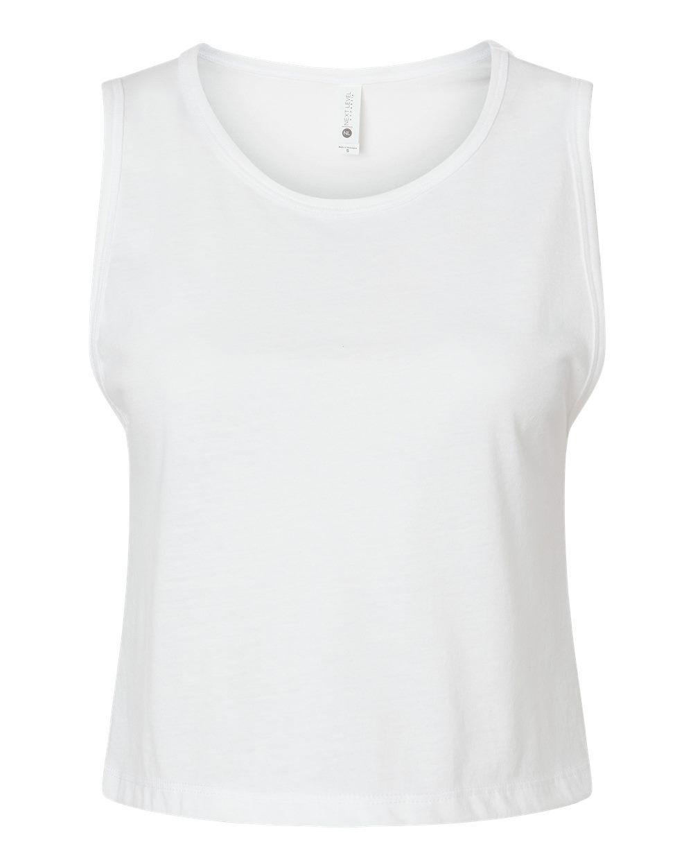 Cropped Tank Top - White