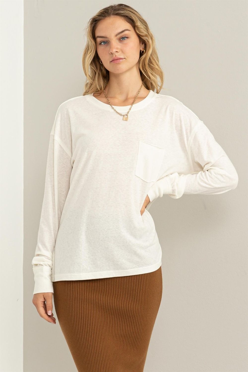Annie Long Sleeve - Cream