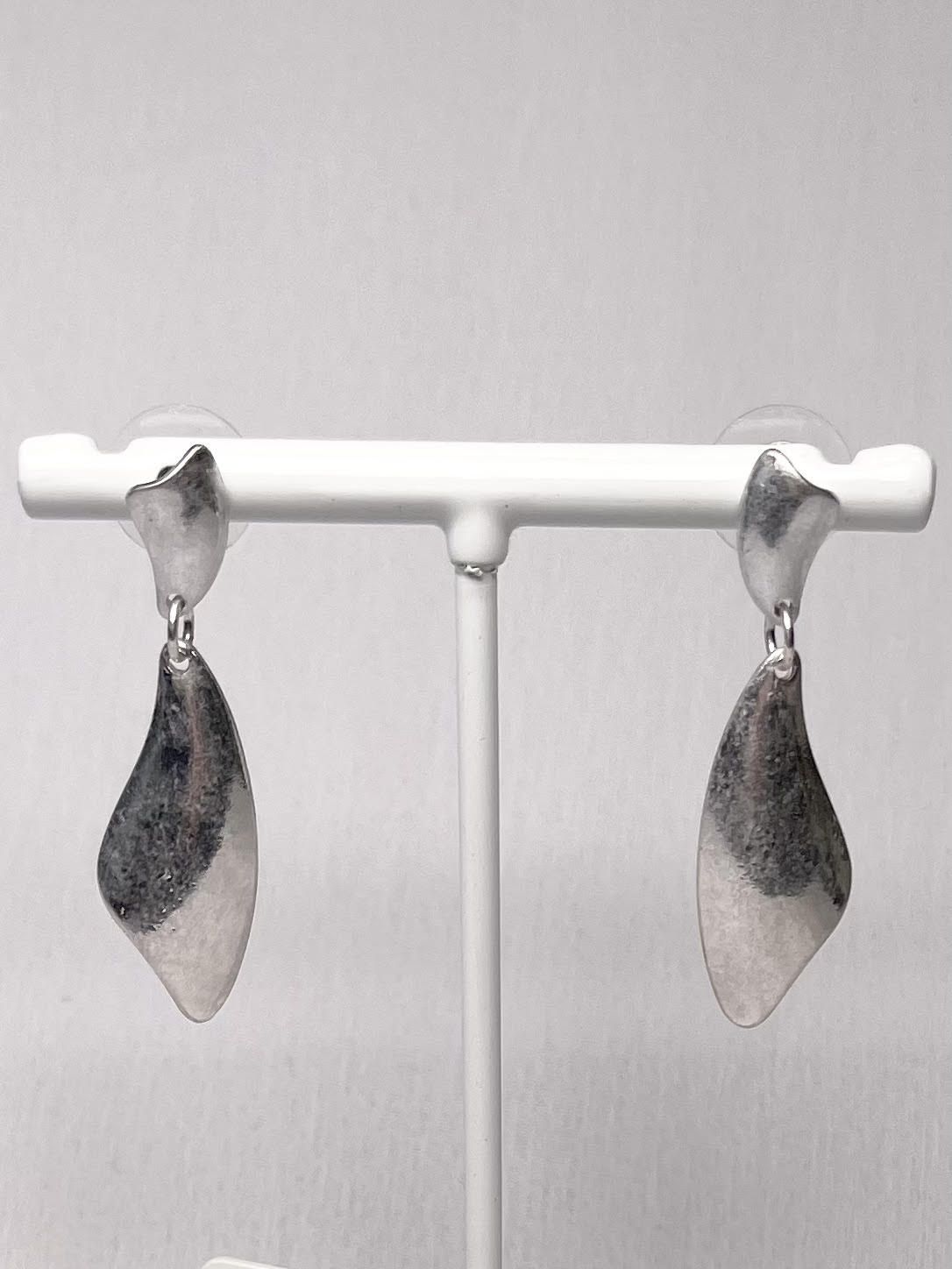 Silver Fin Earrings