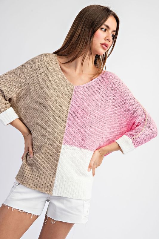Lisa Crew Neck Sweater - Bubble Gum Pink