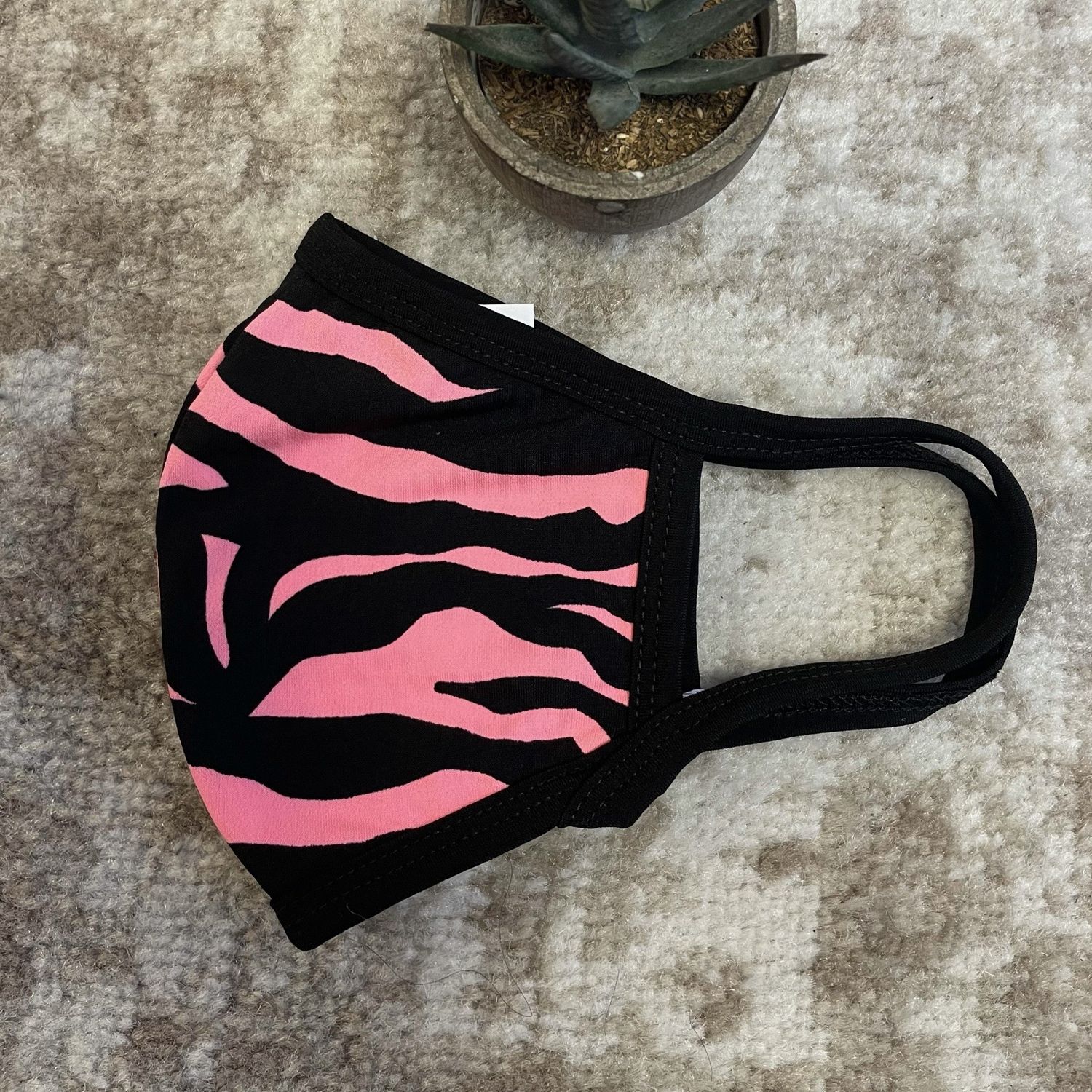 Face Mask - Pink Zebra