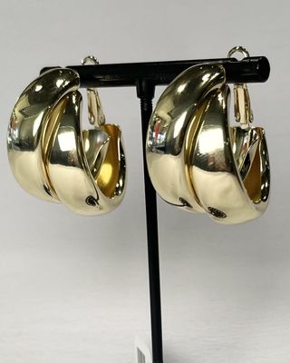 Thick Double Hoops