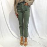 Super High Rise Avril Jeans - Olive