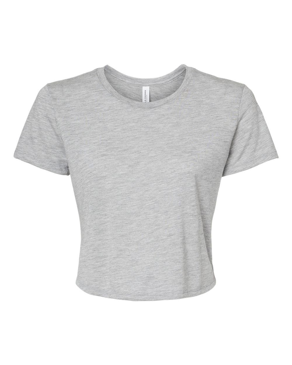 Flowy Crop Tee - Athletic Heather