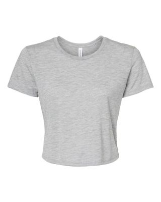 Flowy Crop Tee - Athletic Heather