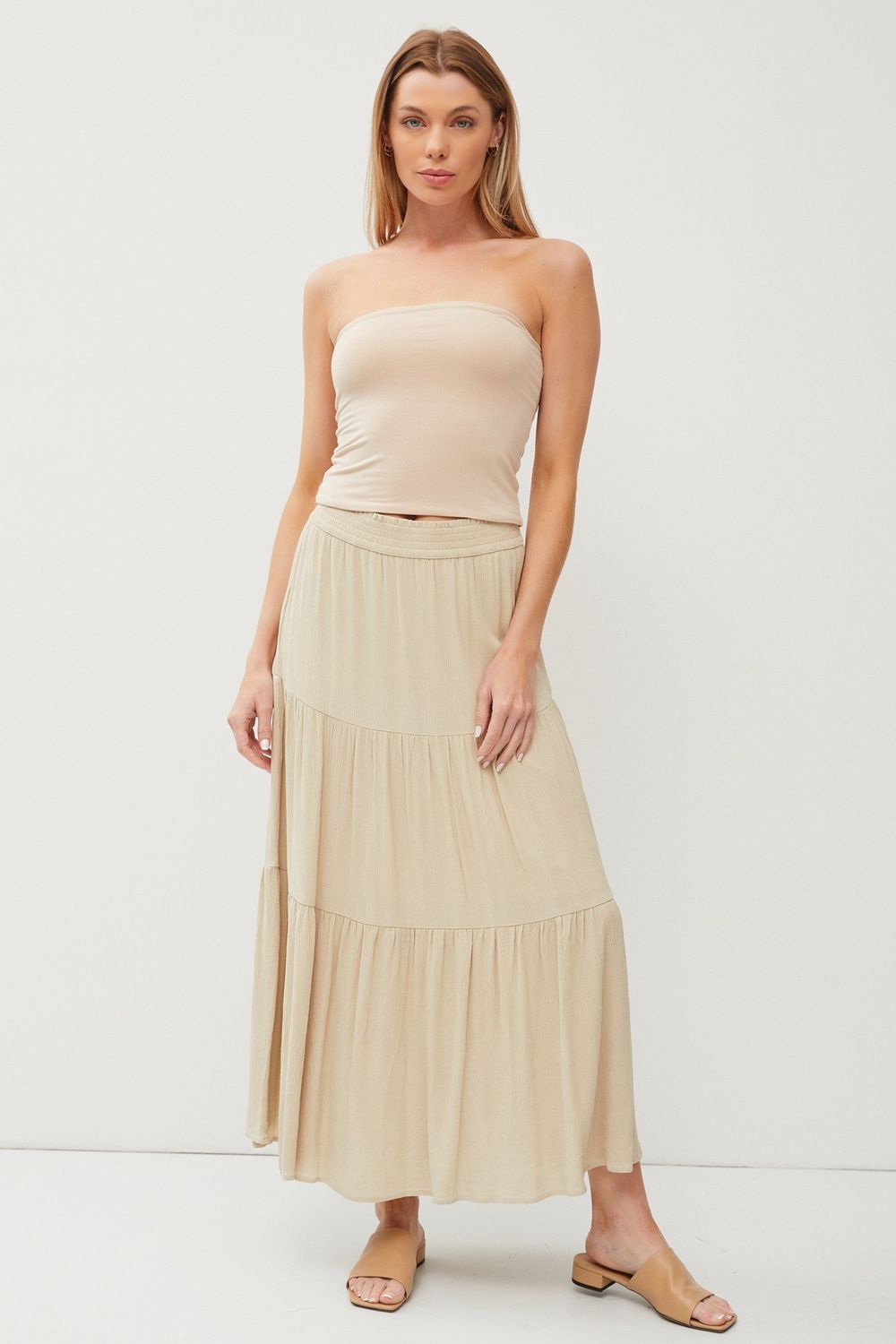Evie Maxi Skirt - Pale Sage