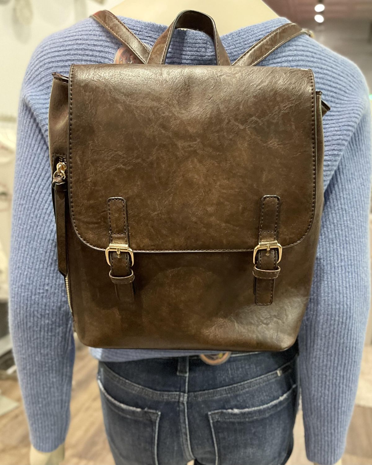 Coffee Backpack with Front Flap
