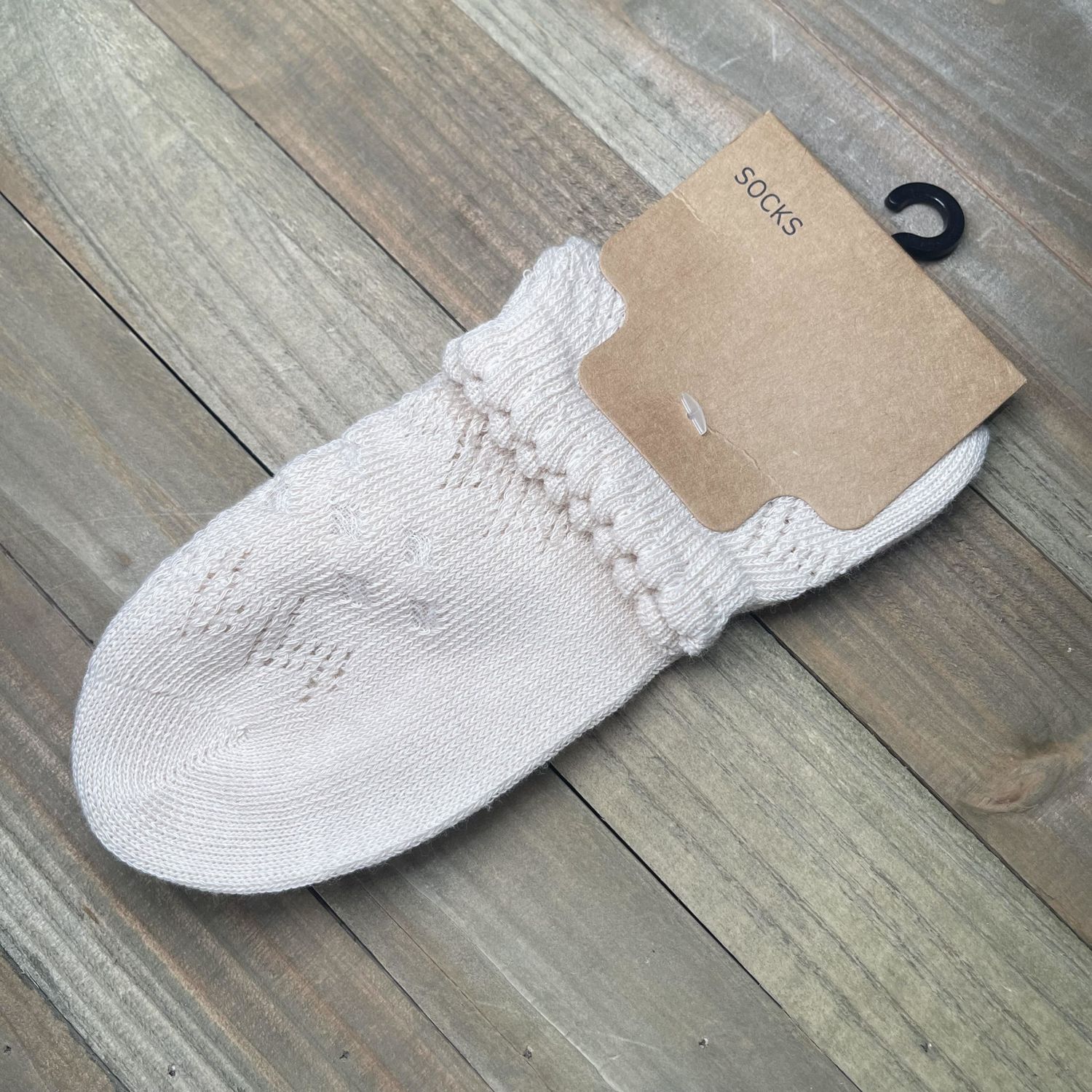 Pointelle Ankle Socks - Blush