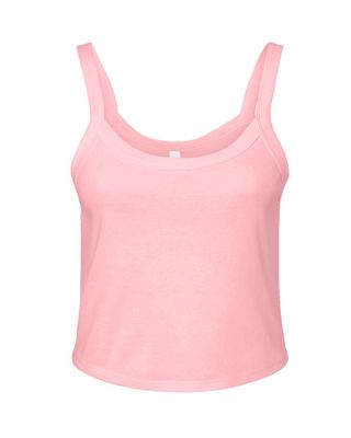 Spaghetti Strap Crop Tank - Pink