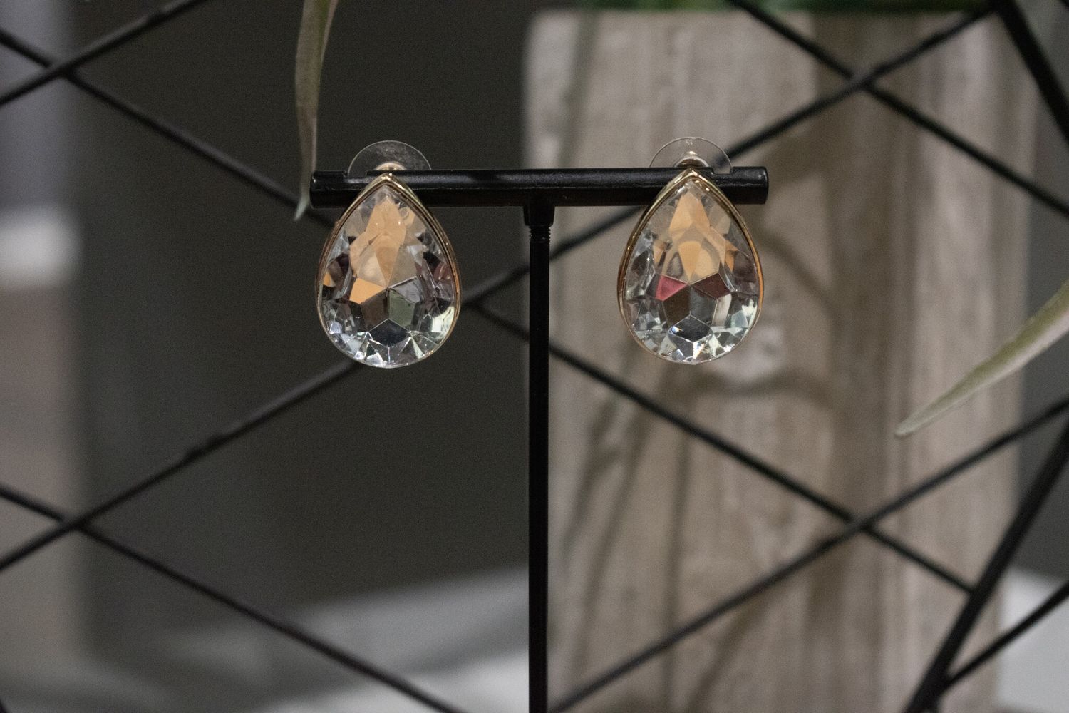 Teardrop Rhinestone Earrings